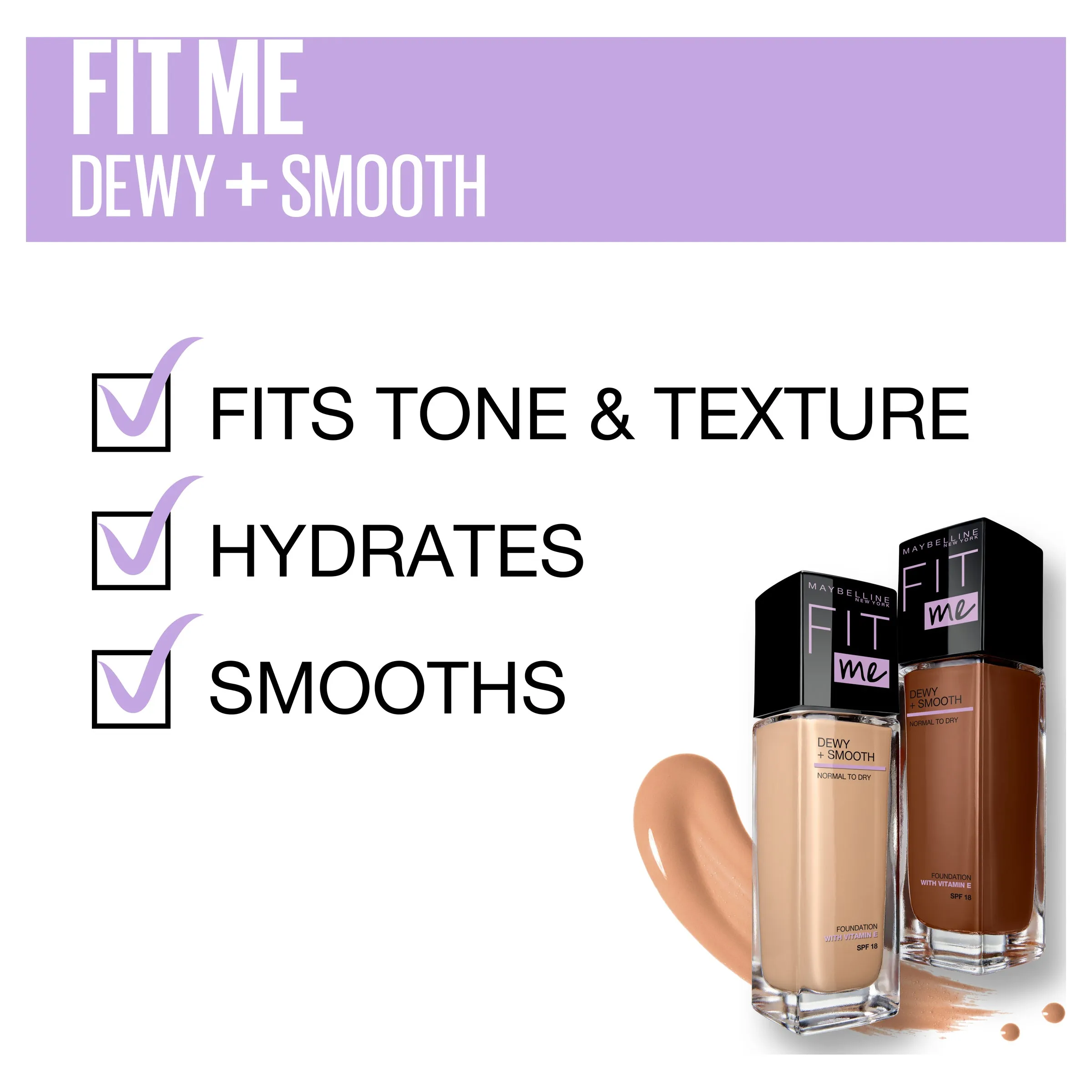 Maybelline Fit Me Dewy & Smooth Luminous Liquid Foundation - Natural Beige 220